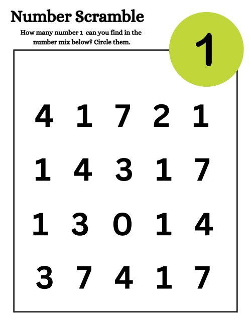 Scramble — Worksheet 1, page 5