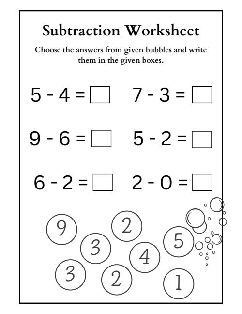 Subtraction, page 2