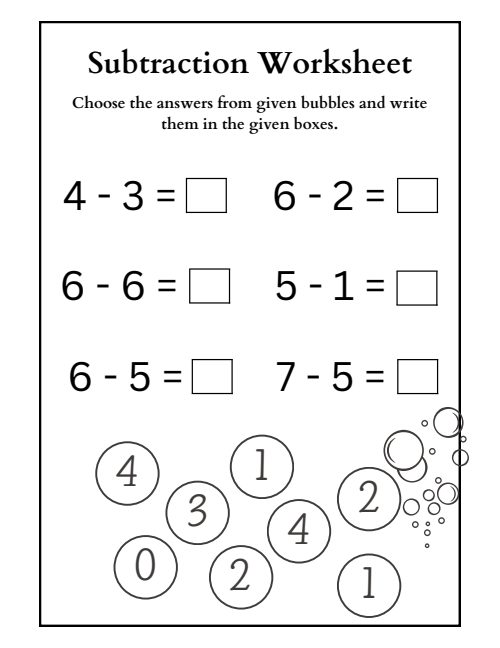 Subtraction, page 5