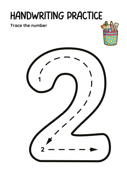 Trace the Number, page 2