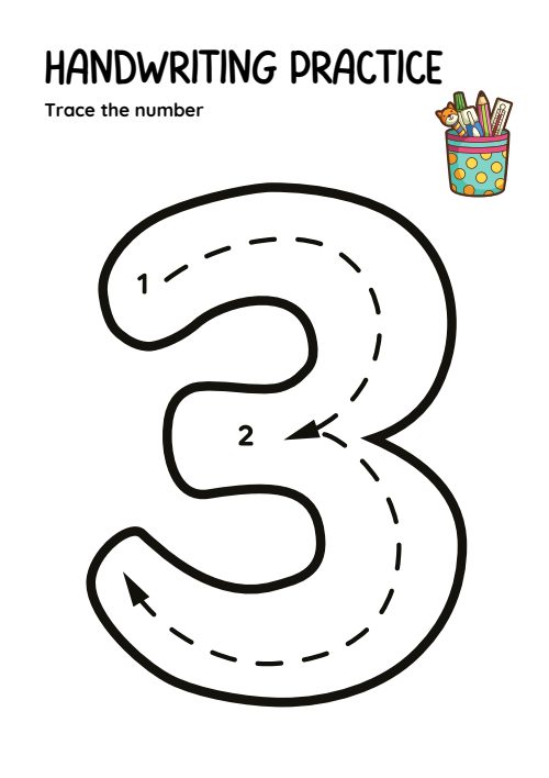 Trace the Number, page 3