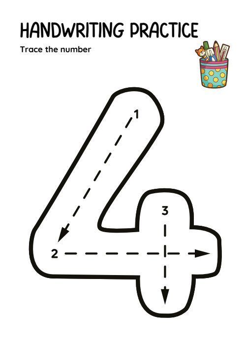 Trace the Number, page 4