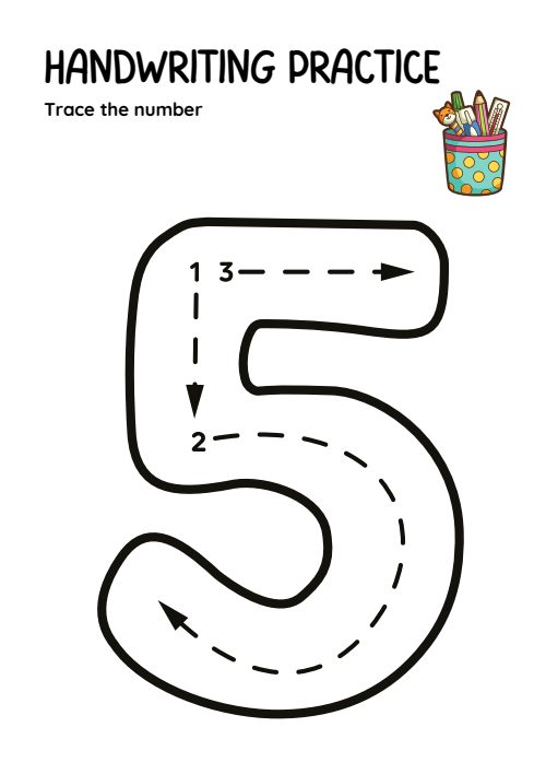Trace the Number, page 5