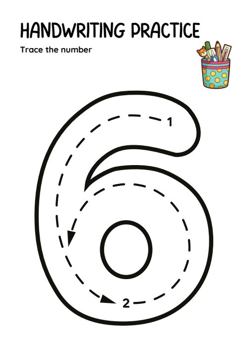 Trace the Number, page 6