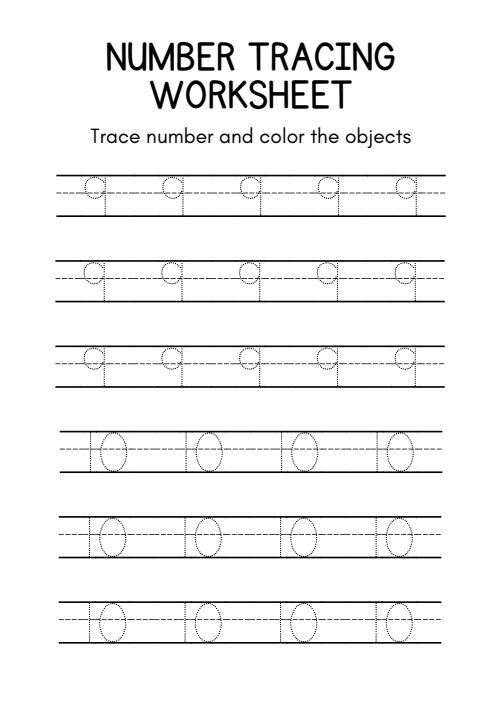 Tracing — Worksheet 1, page 6