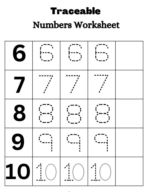 Tracing — Worksheet 2, page 2
