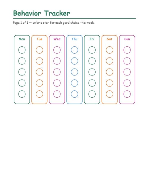 Behavior Tracker