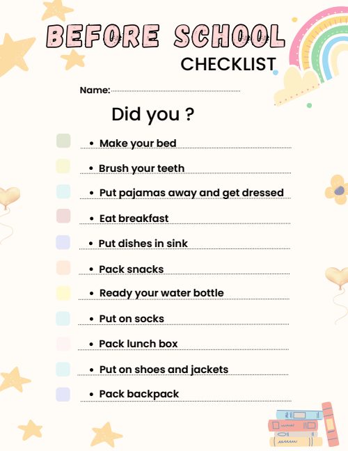 Kids Chore Chart, page 5