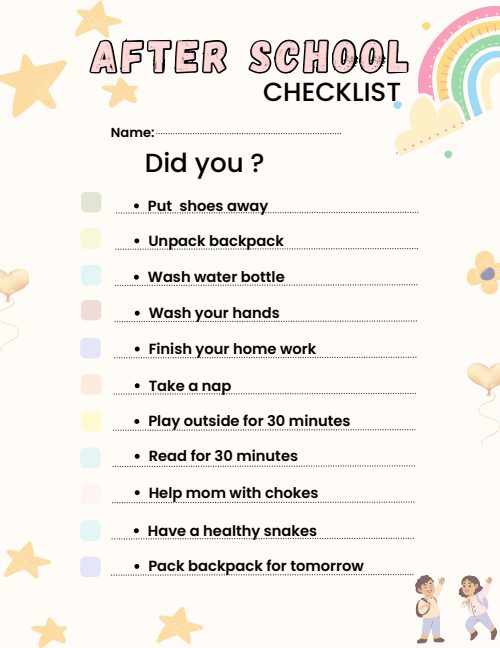 Kids Chore Chart, page 6
