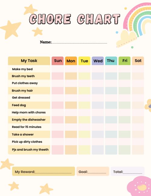 Kids Chore Chart