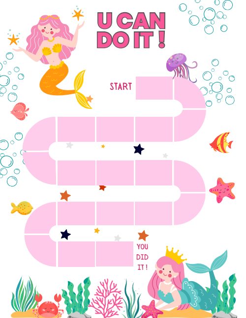 Mermaid Reward Chart, page 3