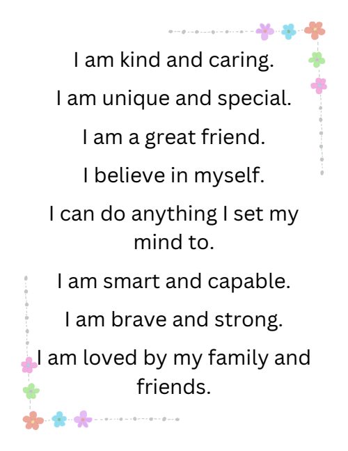 Positive Affirmations, page 3