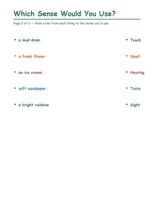 The Five Senses, page 2