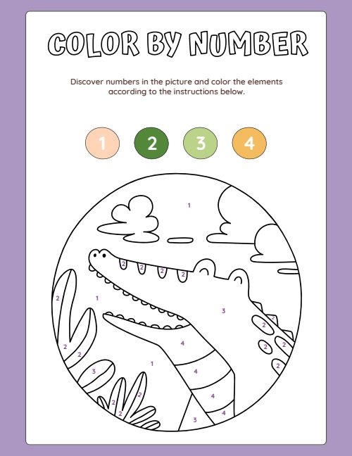 Color by Number, page 3