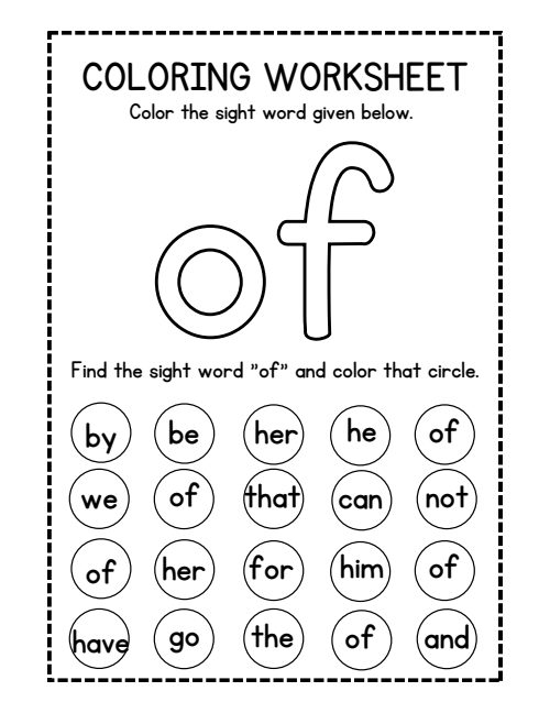 Coloring Worksheet, page 2