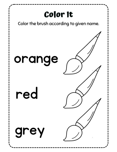 Coloring — Worksheet 1