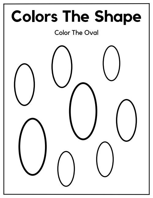Color the Shape — Worksheet 2, page 4