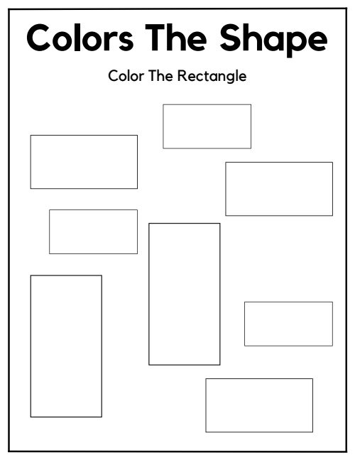Color the Shape — Worksheet 2, page 5