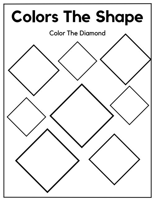 Color the Shape — Worksheet 2, page 6