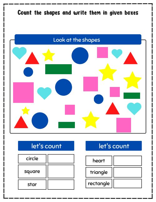 Count the Shapes, page 2