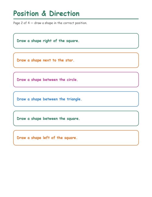 Position & Direction, page 2