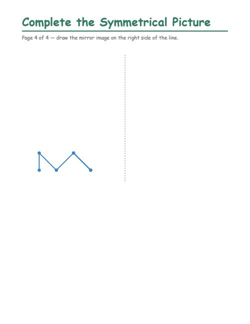 Complete the Symmetrical Picture, page 4