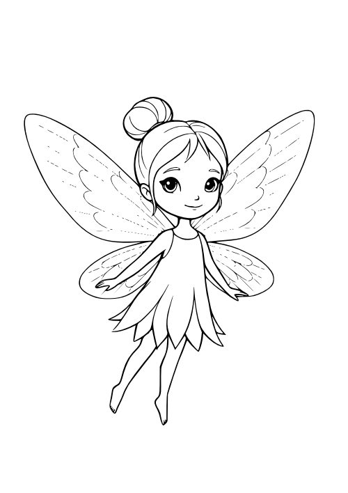 Fairies Coloring Book, page 2