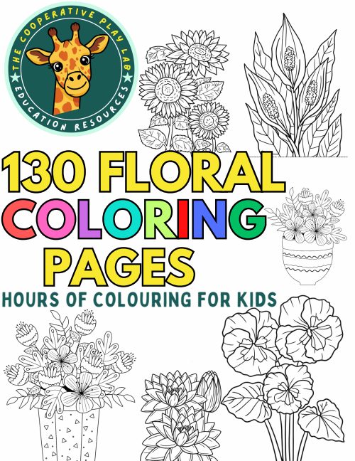 Flower Coloring Page Bundle