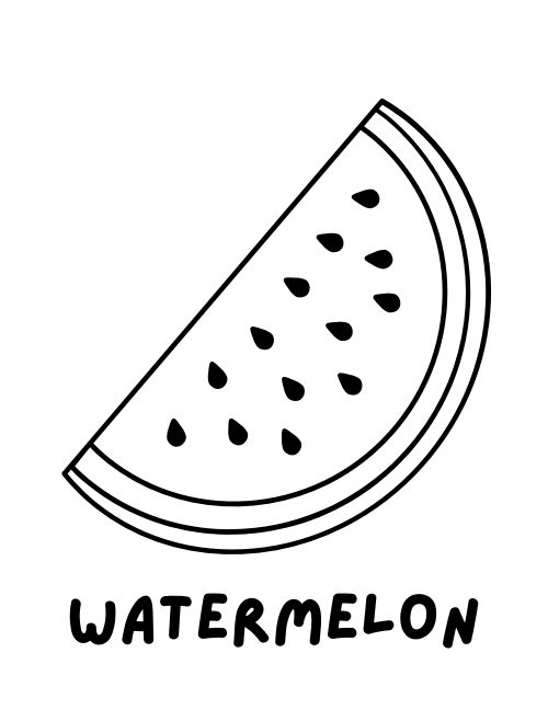 Fruits Coloring Book, page 3