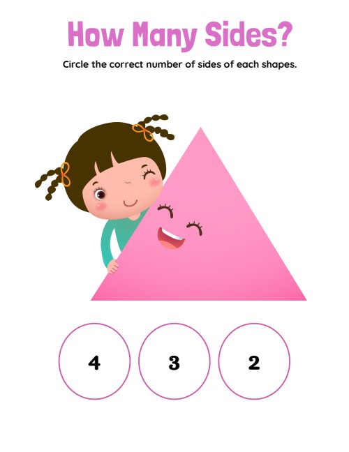 How Many Sides? — Worksheet 1, page 3
