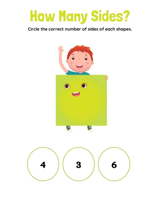 How Many Sides? — Worksheet 1, page 5