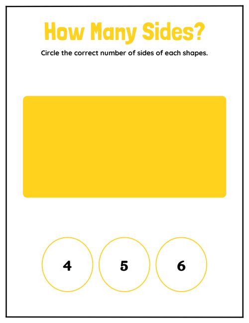 How Many Sides? — Worksheet 2, page 2