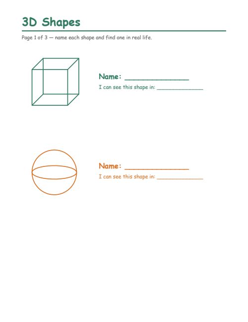 3D Shapes