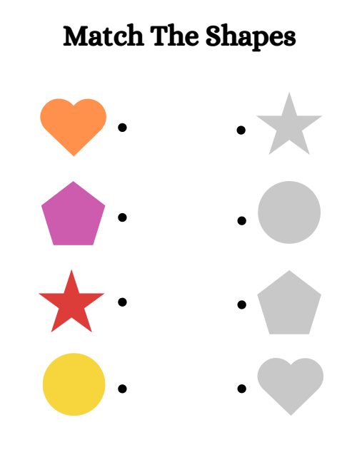 Match the Shapes — Worksheet 1, page 3