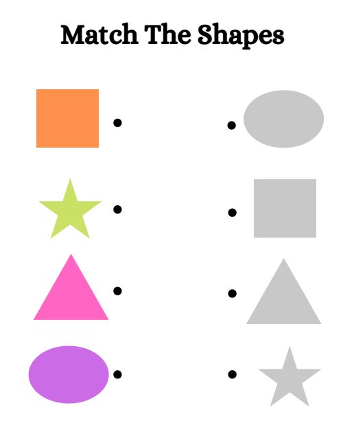 Match the Shapes — Worksheet 1, page 4