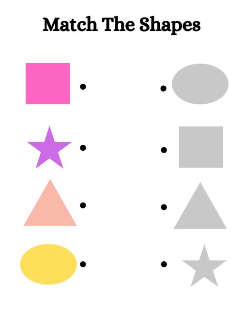 Match the Shapes — Worksheet 1, page 6