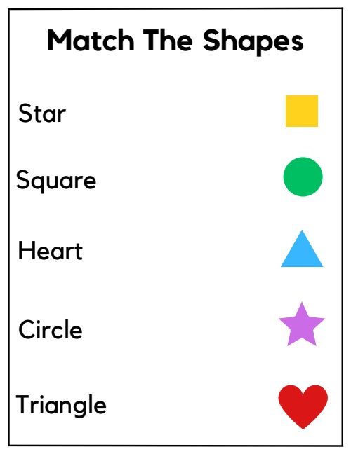 Match the Shapes — Worksheet 2, page 5
