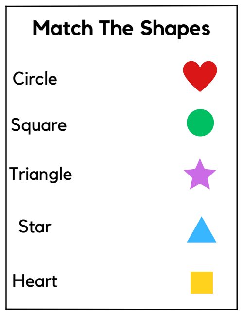 Match the Shapes — Worksheet 2