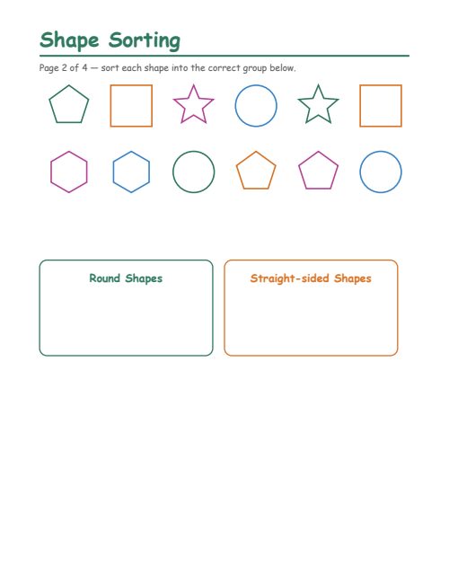 Shape Sorting, page 2