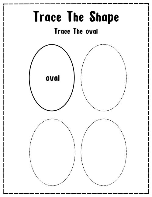 Trace the Shape — Worksheet 1, page 6