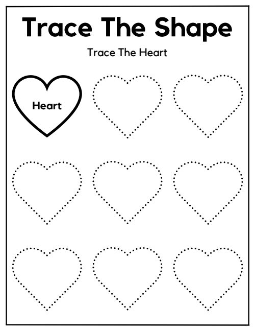 Trace the Shape — Worksheet 2, page 4
