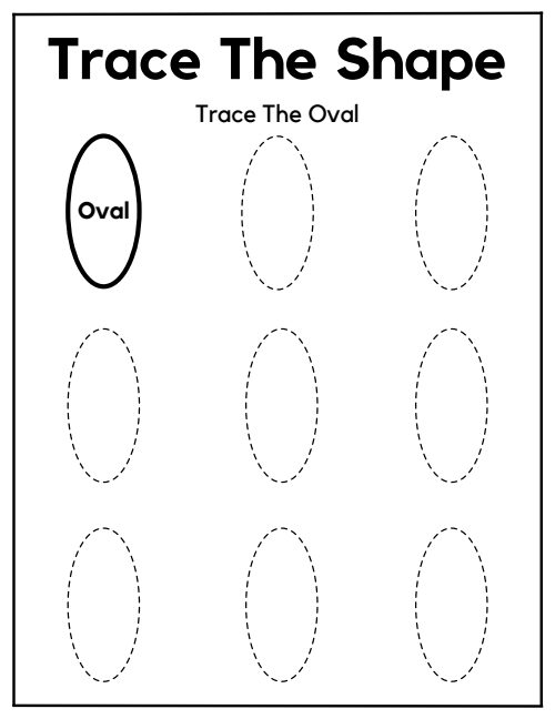 Trace the Shape — Worksheet 2, page 6