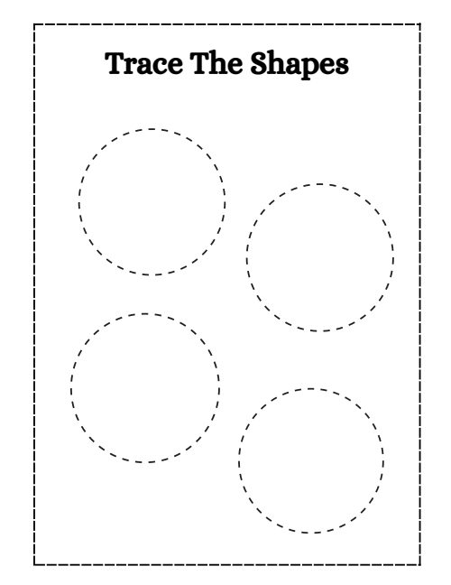 Trace the Shape — Worksheet 3, page 4