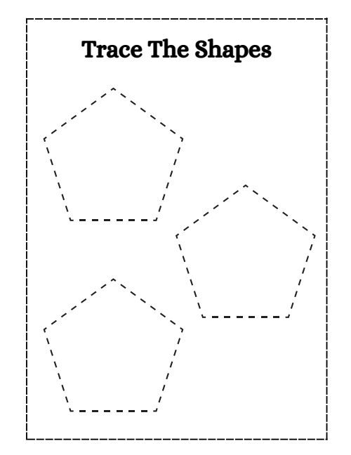 Trace the Shape — Worksheet 3, page 5