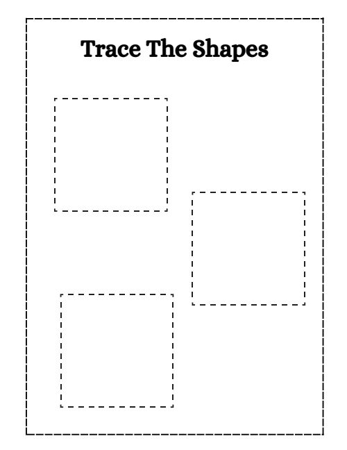 Trace the Shape — Worksheet 3