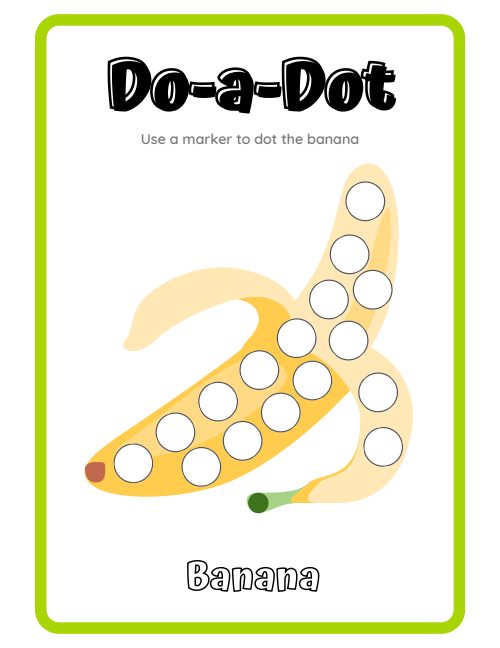 Do-a-Dot Worksheet, page 5