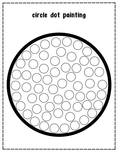 Dot Painting — Worksheet 1