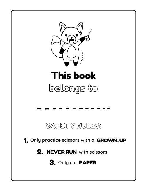 Scissors Activity Book, page 2