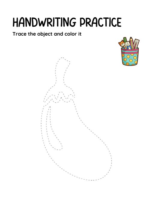 Trace & Color — Worksheet 1, page 2