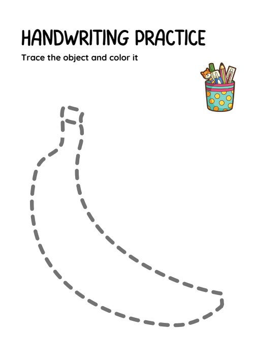 Trace & Color — Worksheet 2, page 2